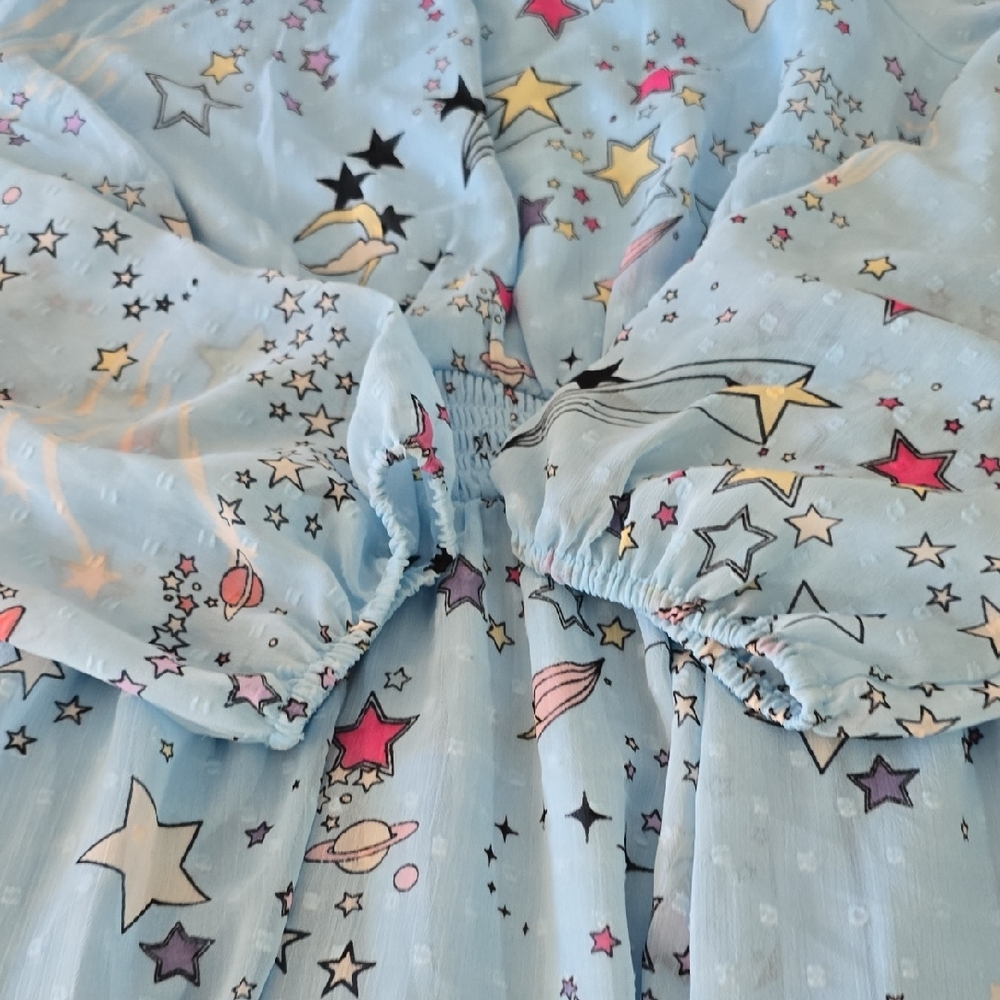 Torrid Light Blue Ruffled Dress - Picture 9 of 11